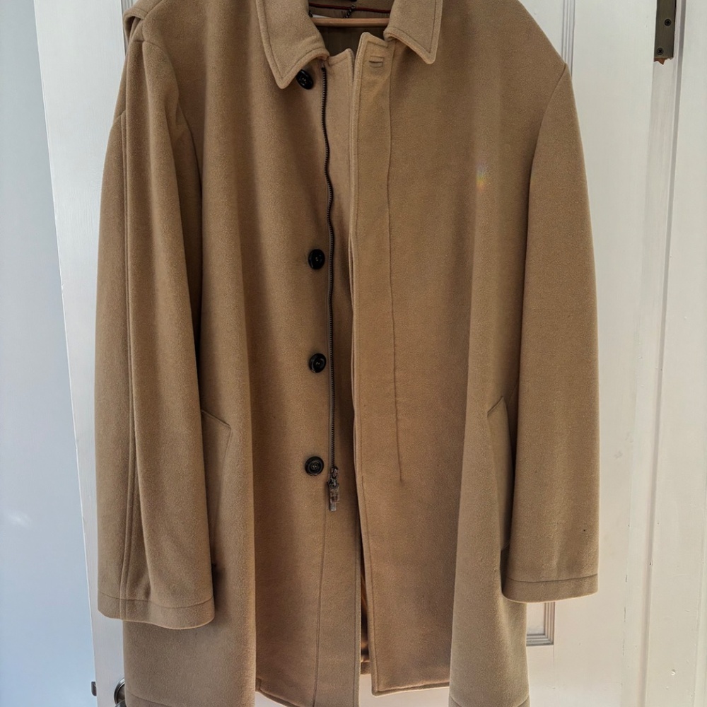 1 Madison Men’s Camel Colored Overcoat